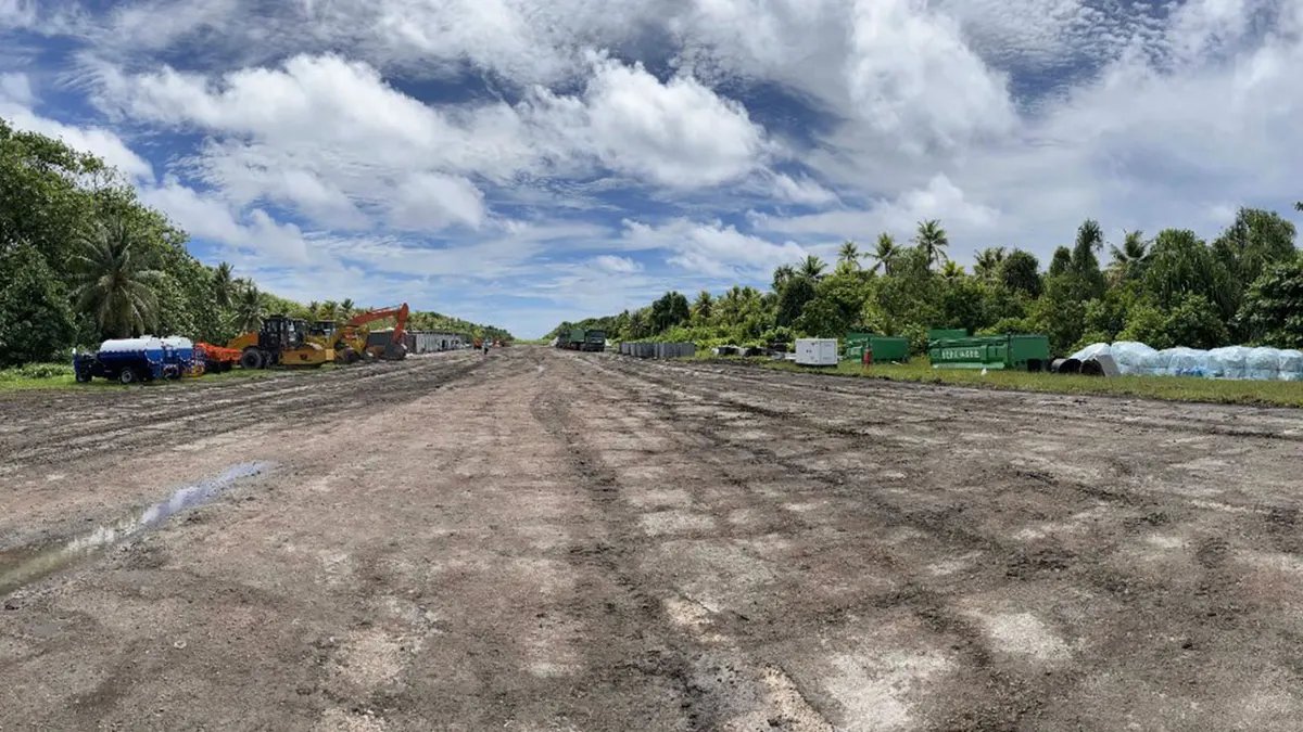 La pista di Woleai nello stato di Yap fa parte di un progetto infrastrutturale sostenuto dalla Cina negli Stati Federati di Micronesia.