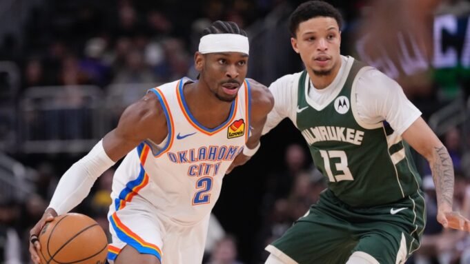 Gilgeous-Alexander segna 40 punti mentre Thunder, short-handed, supera Bucks