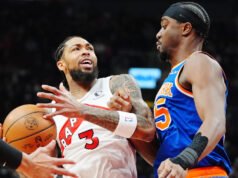 I Raptors sono ancora alla ricerca di una sfuggente vittoria sui Knicks dopo il crollo nel secondo tempo