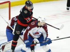 I Senators hanno subito la terza sconfitta in quattro partite contro l’Avalanche, leader del campionato