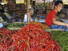 I prezzi di riso, peperoncini, cipolle, manzo e pollo sono nuovamente diminuiti, vedi elenco