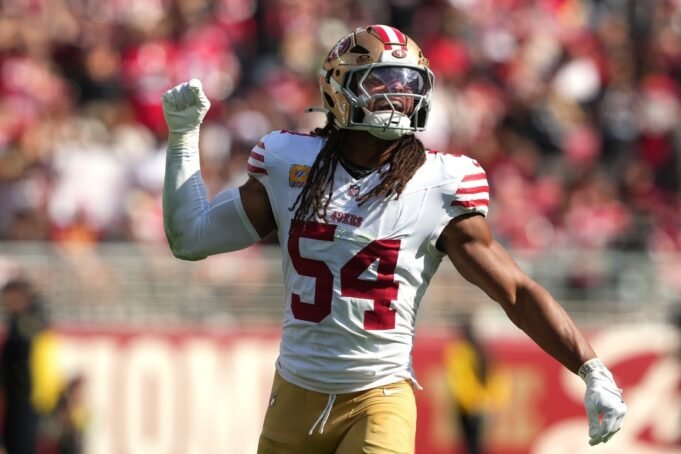 Il LB dei 49ers Fred Warner non è pronto a