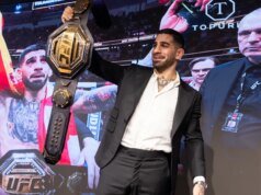 Ilia Topuria si apre come una grande favorita per una potenziale lotta per il titolo di unificazione con Justin Gaethje