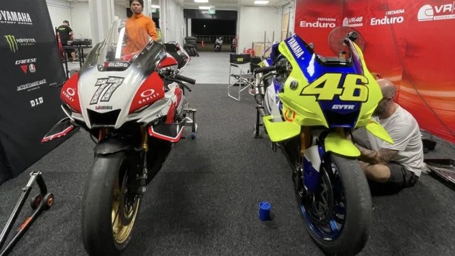 La storia della moto di scorta di Valentino Rossi a