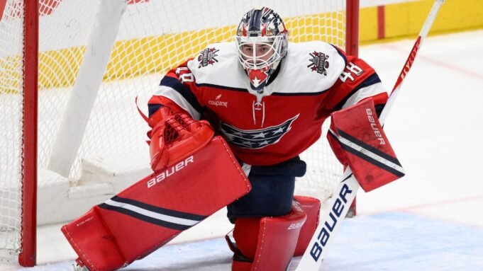 Logan Thompson dei Capitals sta lottando contro un infortunio in
