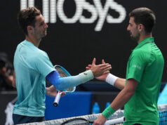 Novak Djokovic è avanzato alle semifinali degli Australian Open dopo che Musetti si è ritirato per infortunio