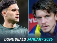 Ogni trasferimento della Premier League viene completato a gennaio