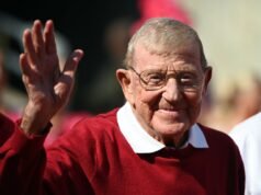 Report: La leggenda dell’allenatore Lou Holtz in ospedale
