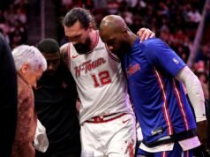 Report: Rockets C Steven Adams è stato operato alla caviglia a fine stagione