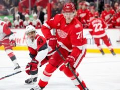 Simon Edvinsson dei Red Wings è in pausa fino alle Olimpiadi