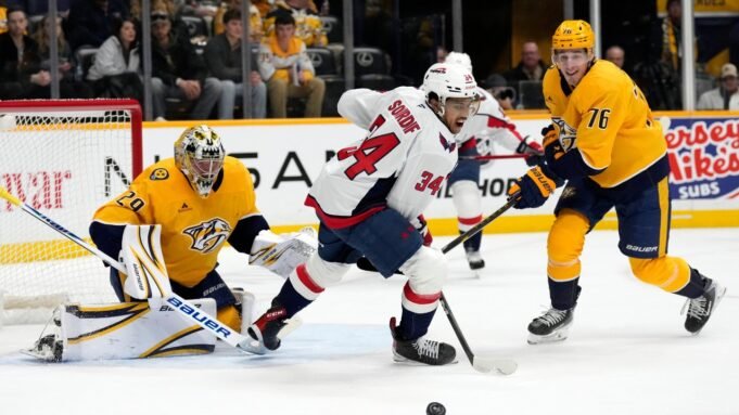 Sourdif dei Capitals lascia la partita contro i Predators con