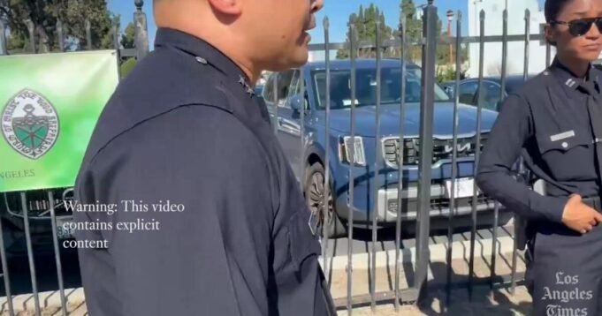 Uno scambio di tensione tra il vice capo della polizia