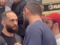 Video: Khamzat Chimaev affronta un combattente dopo un quasi alterco con un compagno di squadra