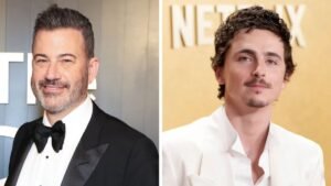 Jimmy Kimmel scherza sul fatto che il lavoro degli addetti alle PR sia “duro” visto che star supponenti come Timothée Chalamet video